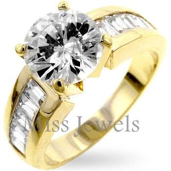 **Sparkling simulated diamond solitaire engagement ring**Size 9**